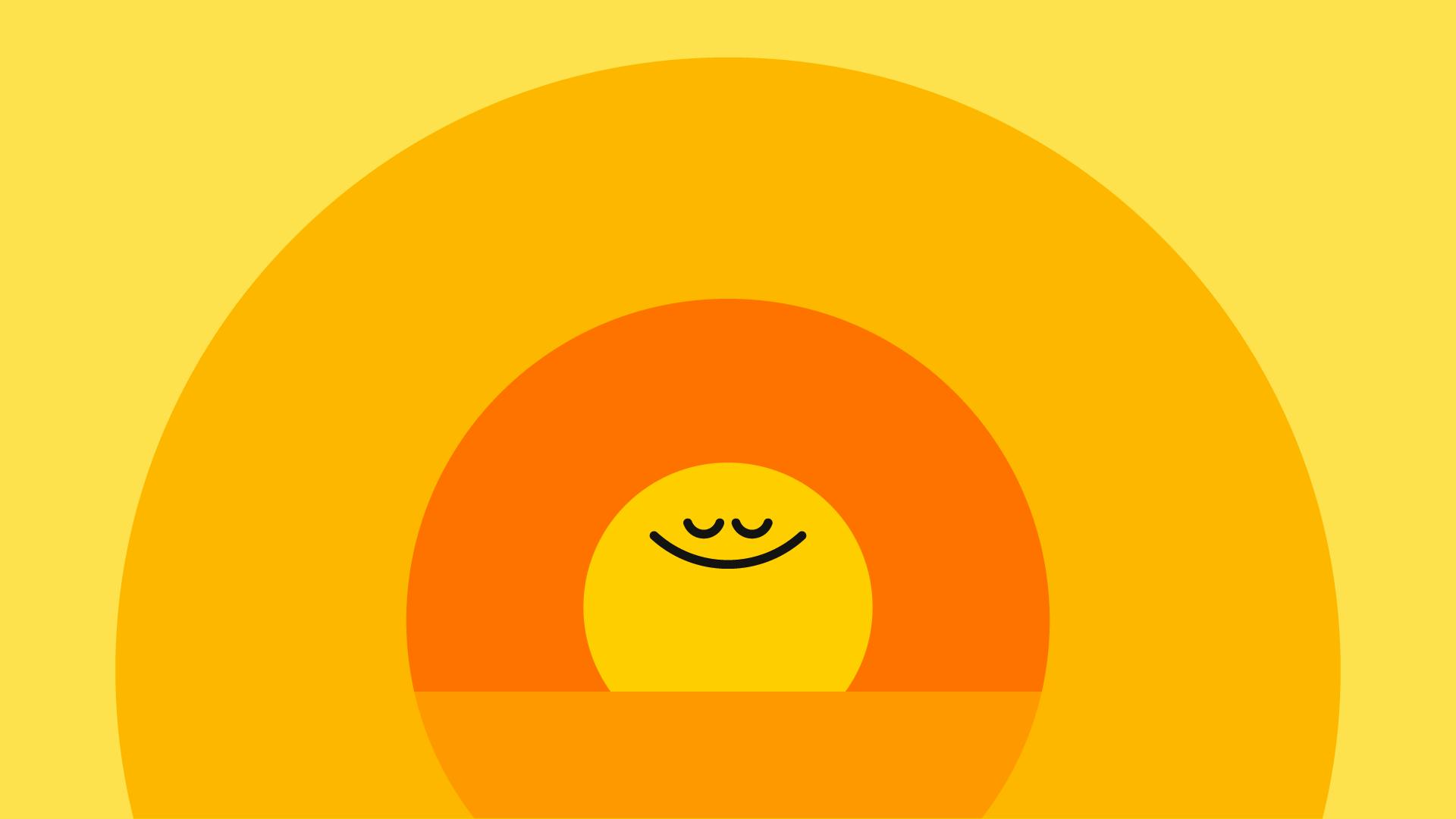 Orange smiling face