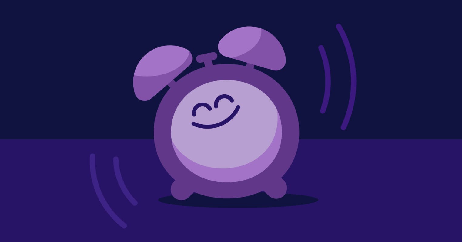 Sleep - smiling alarm clock